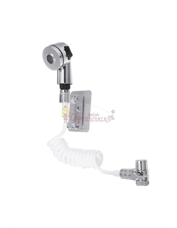 Spiral Hortumlu Banyo Ayarlanabilir Hareketli Banyo Mutfak Lavabo Musluk Duş Başlığı Duş Seti