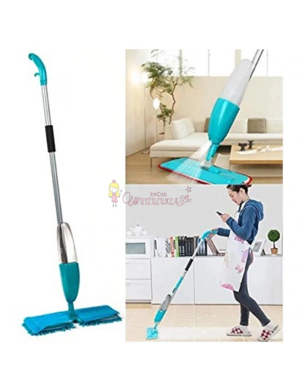 Sprey Mop + YEDEK BEZ Deterjan Hazneli Sprey Mop