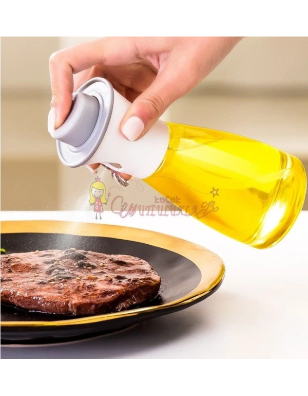 Spreyli Cam Yağ Sirke Şişesi