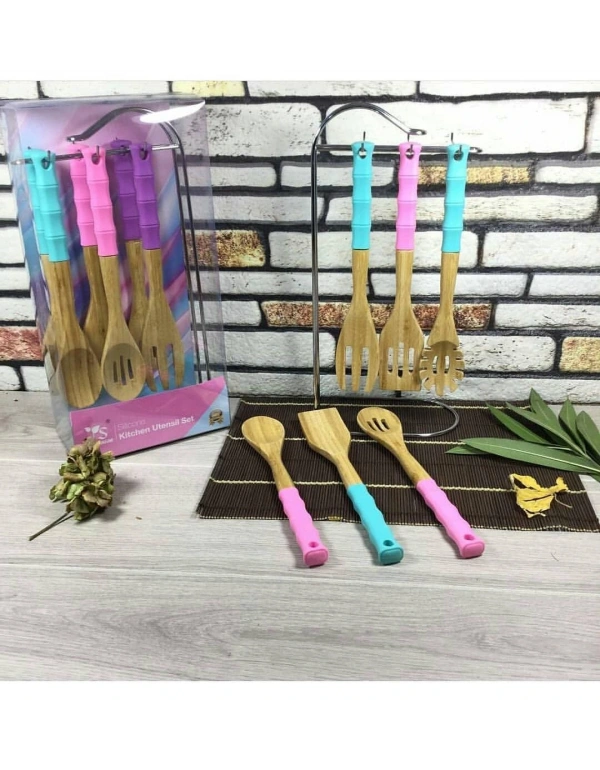 STANDLI BAMBU SILIKON KASIK SET