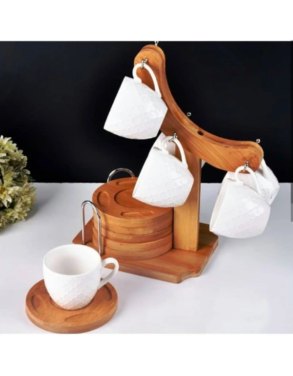 STANDLI BAMBU TÜRK KAHVE FİNCANİ