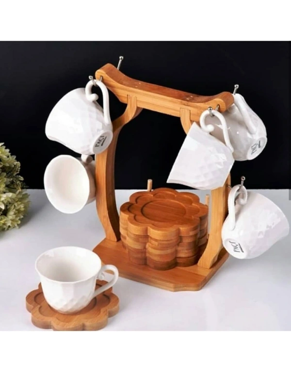 STANDLI BAMBU TÜRK KAHVE FİNCANİ