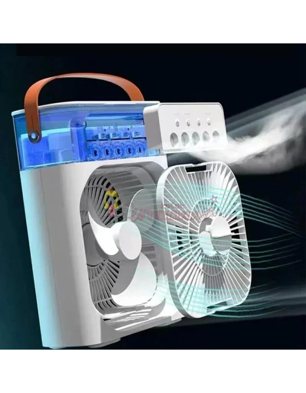 Su Ve Buz Hazneli  Masa Vantilatörü 600Ml Kapasiteli Nemlendirici Soğuk Fan Klima