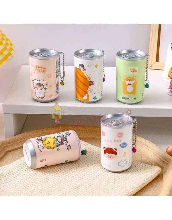 Taşınabilir Sevimli Kola Şişesi Anahtarlık Islak Mendil Kutusu Çanta Süsü