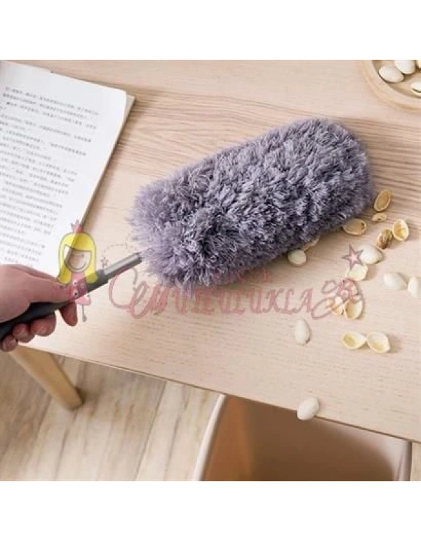 Teleskopik Saplı Mikrofiber Toz Püskülü Fırça