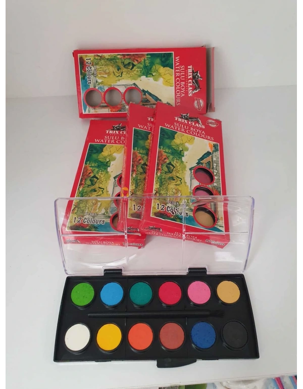 Trıx Class Sulu Boya Fırçalı 12li