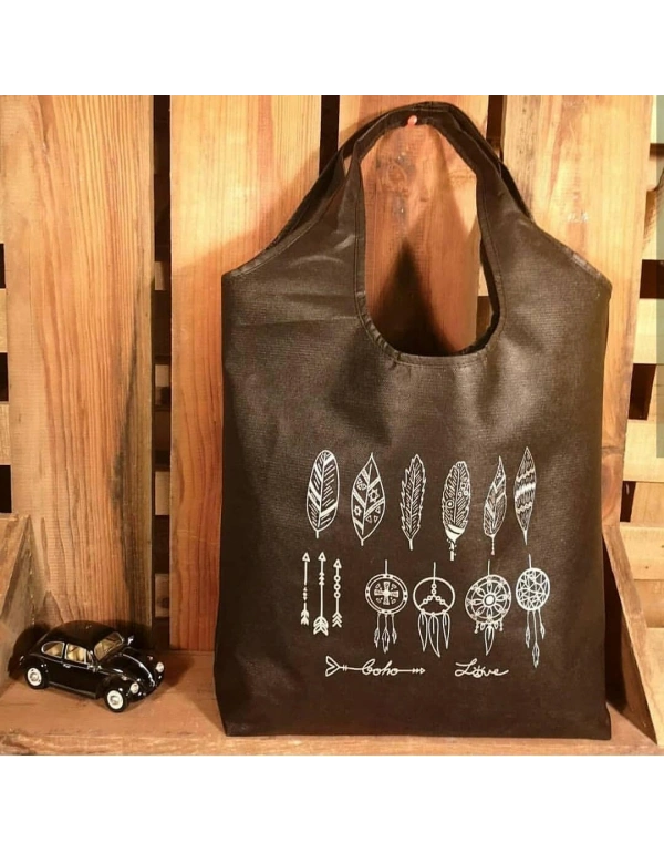 TÜY DESEN BEZ ÇANTA