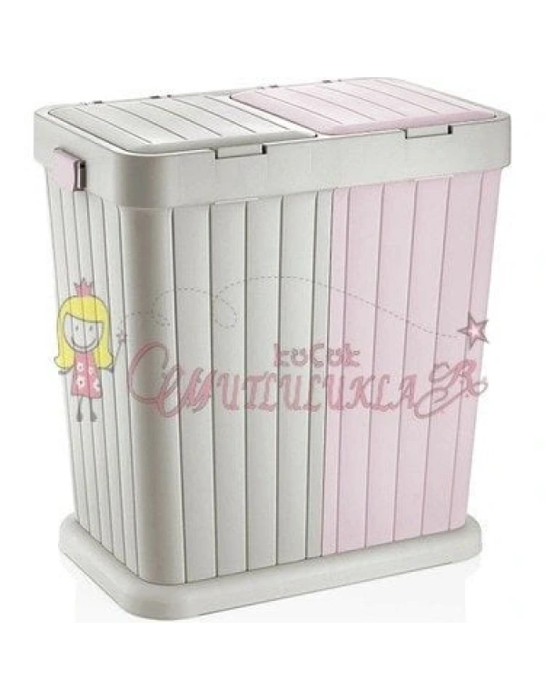 Twins İkili Çok Amaçlı Çamaşır Sepeti 80 lt