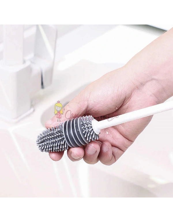 Uzun Saplı Silikon Cam Temizleme Fırçası Silikon Biberon Bardak Fırçası