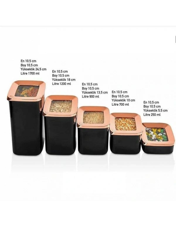 VAKUMLU SAKLAMA SETİ 5Lİ KARE