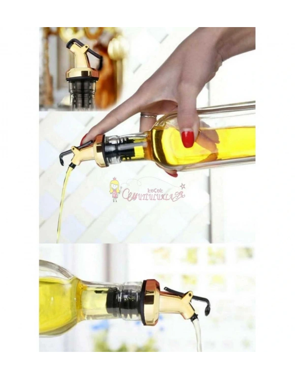 Yağdanlık Şişe Tıpası Gold 3LÜ