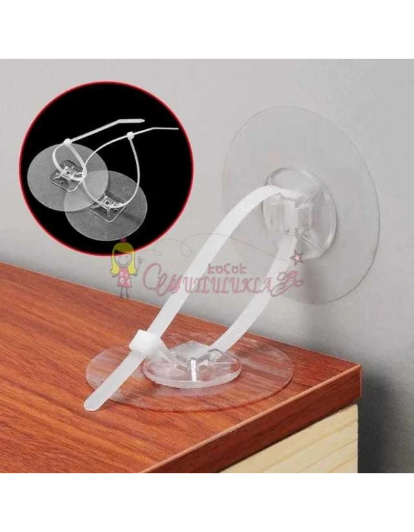 Yapışkanlı Eşya Sabitleyici Aparat Deprem Güvenliği Çocuk Koruma Sabitleme Aparatı 1 Çift