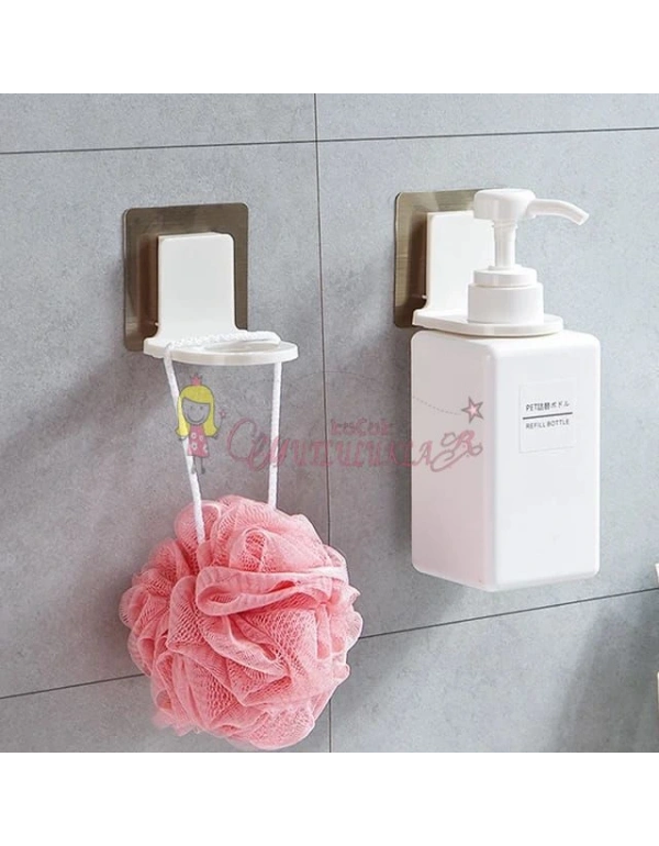 Yapışkanlı Şefaf Sabun duş jeli şampuan askısı