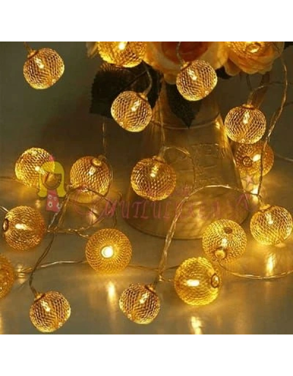 Yuvarlak Şekilli Metal Pilli Led Işık (Gün Işığı)