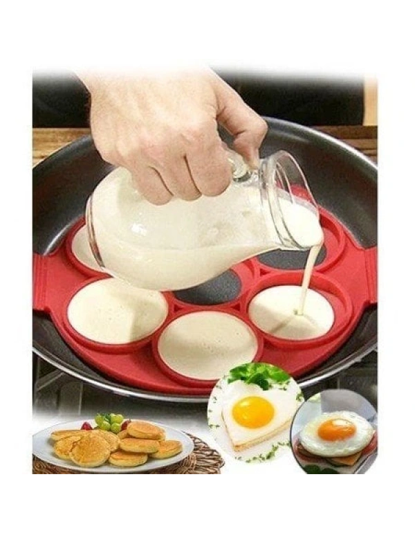 YUVARLAK SİLİKON PANKEK KREP & OMLET KALIBI