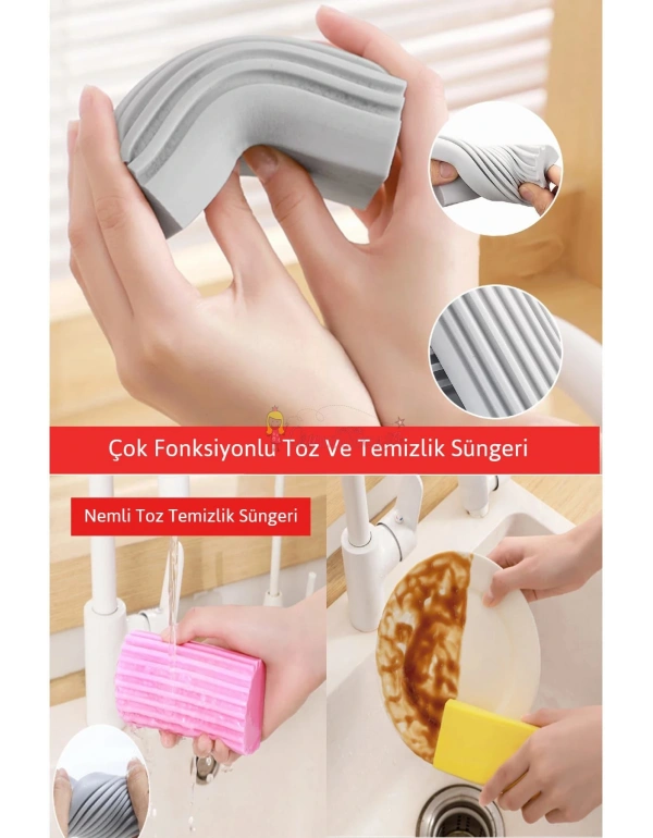 ﻿ Çok Fonksiyonlu Nemli Toz Temizlik Süngeri | Ev Araç Araba Oto Yıkama Temizleme Süngeri