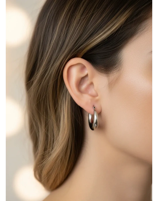 Bombeli Küpe | Çelik