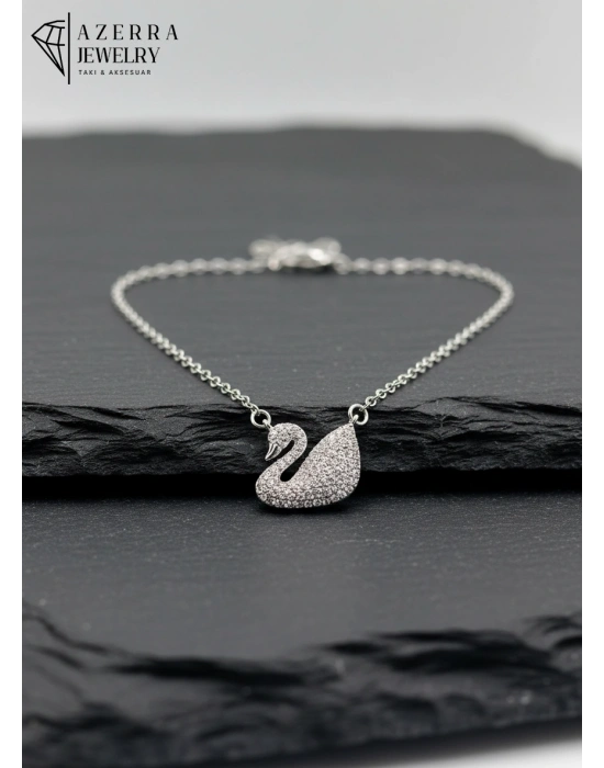 Kuğu Kolye | Çelik