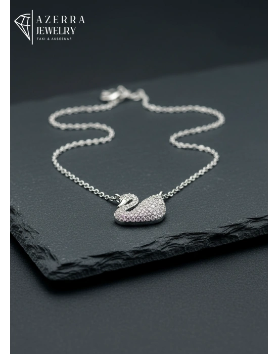 Kuğu Kolye | Çelik