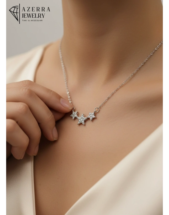 3 Yıldızlı Kolye | Çelik