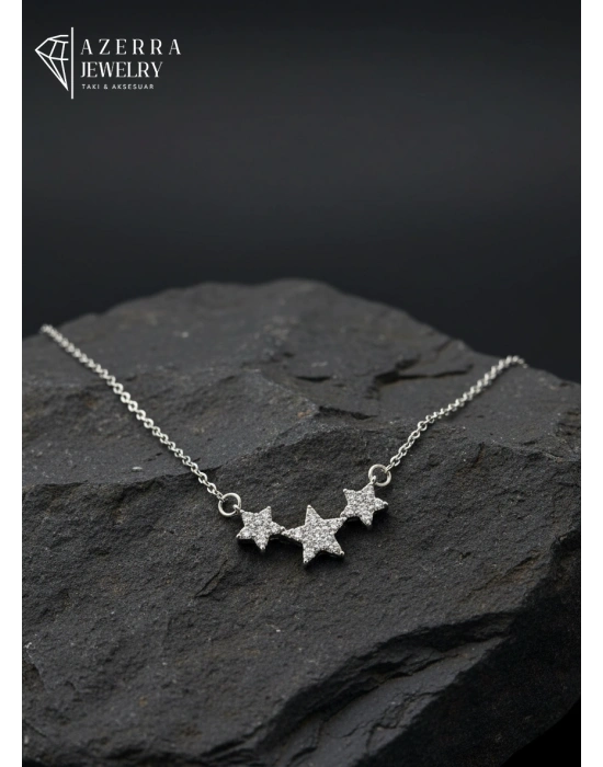 3 Yıldızlı Kolye | Çelik