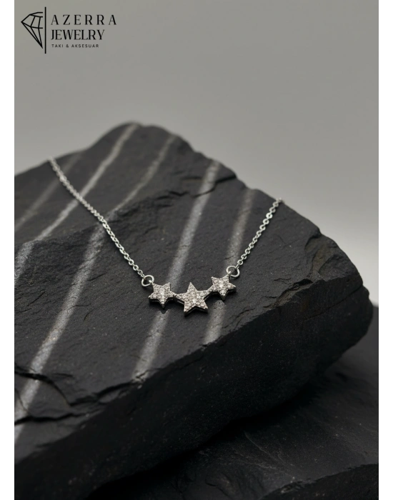 3 Yıldızlı Kolye | Çelik