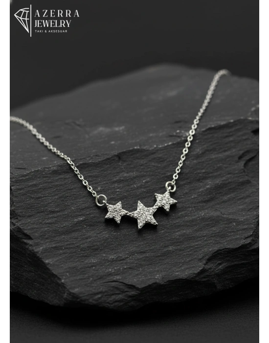 3 Yıldızlı Kolye | Çelik