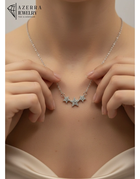 3 Yıldızlı Kolye | Çelik