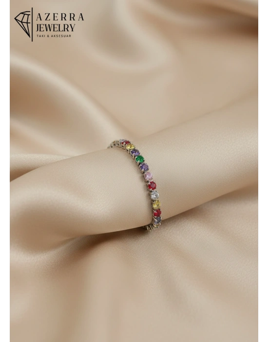 AZERRA Rainbow Luxe Bileklik | Çelik