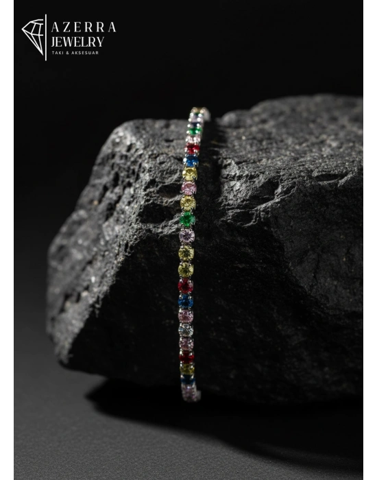 AZERRA Rainbow Luxe Bileklik | Çelik