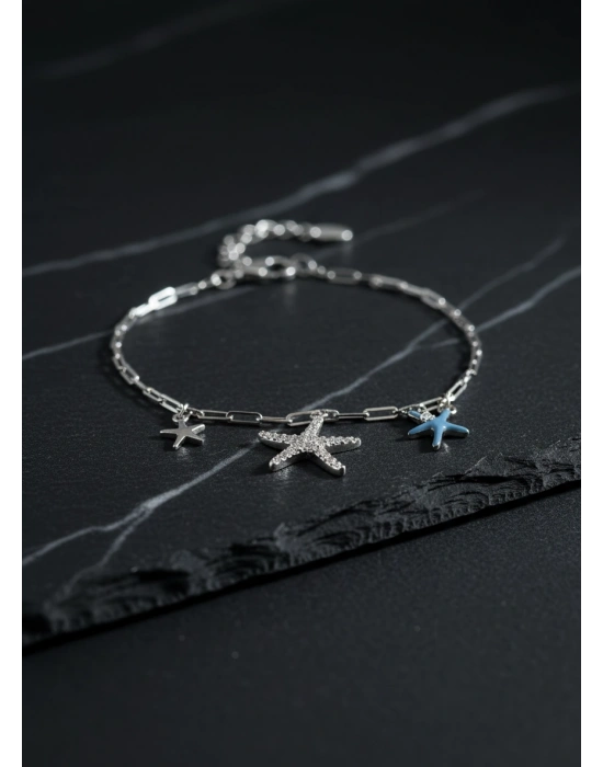 AZERRA 3 Yıldızlı Bileklik | Çelik