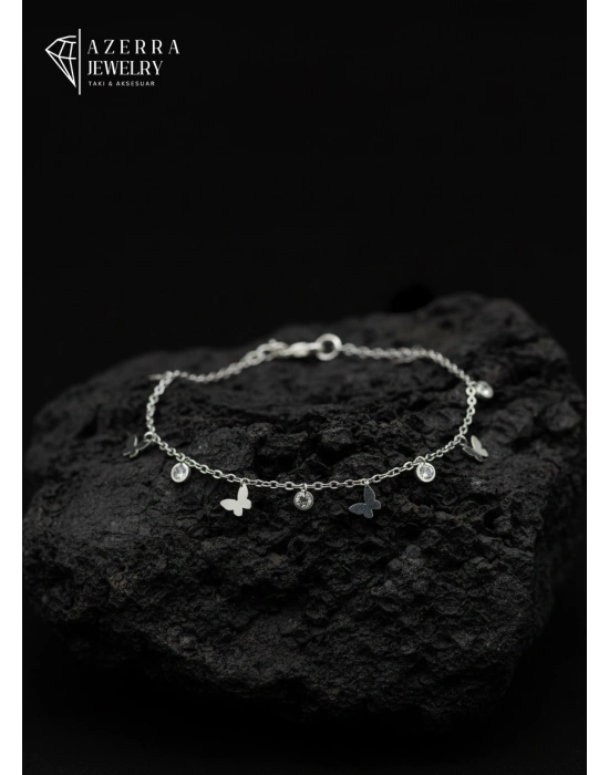 AZERRA Kelebek Bileklik | Çelik