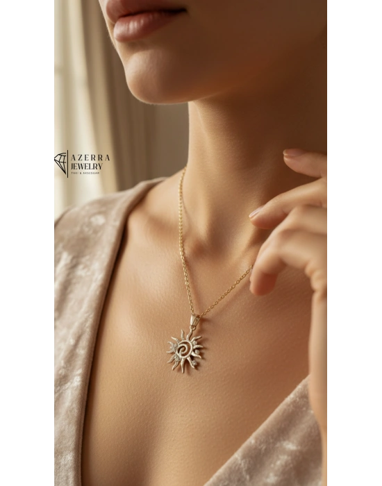 Sun Gold Kolye | Çelik