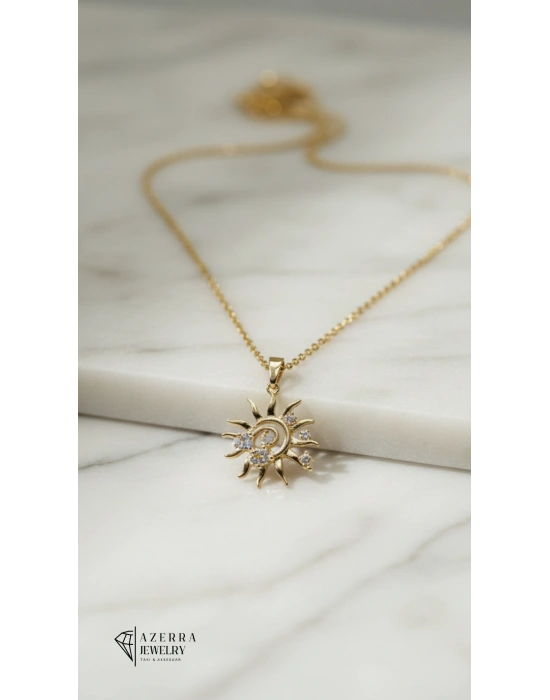 Sun Gold Kolye | Çelik