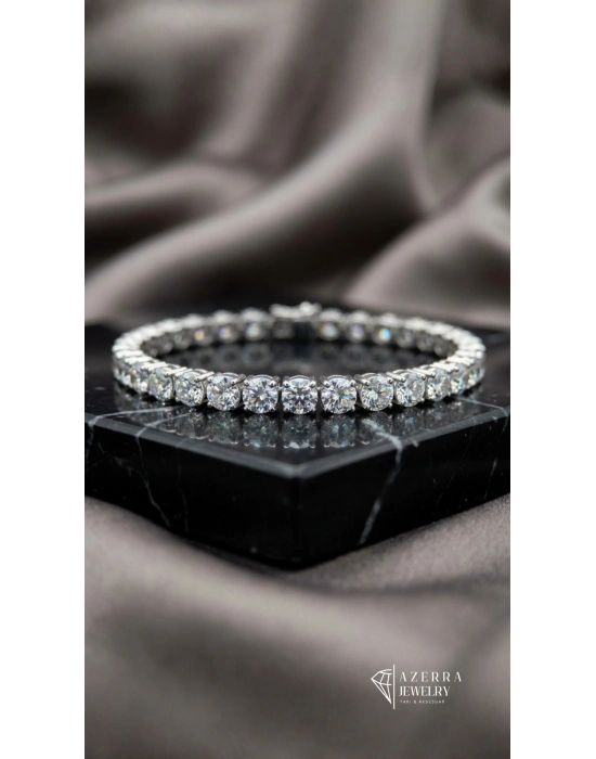 AZERRA Diamond Aura Bileklik | Çelik