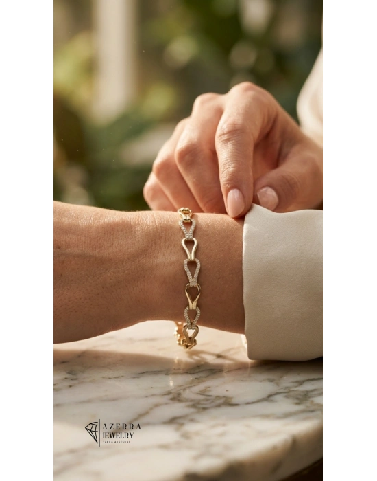 AZERRA Endless Love Bileklik | Çelik