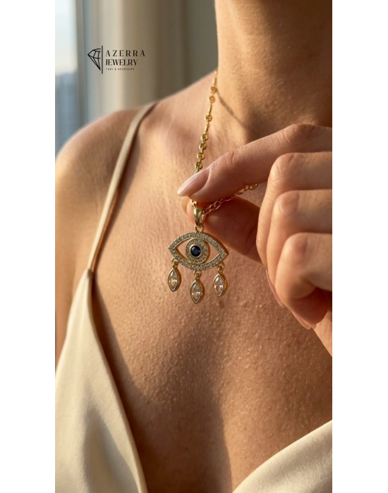 AZERRA Mystic Eye Kolye | Çelik