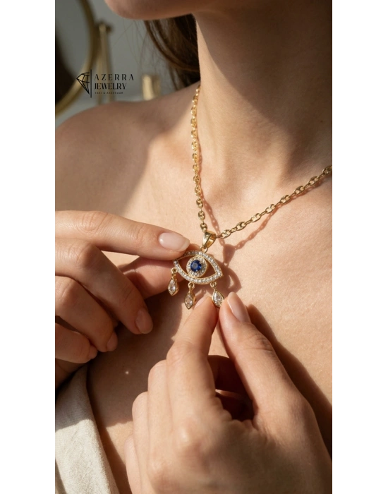 AZERRA Mystic Eye Kolye | Çelik