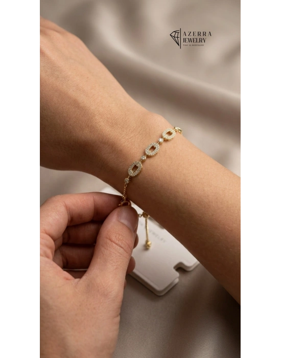 Infinity Bileklik Gold | Çelik