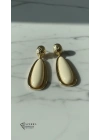 AZERRA Cream Elegance Küpe | Çelik