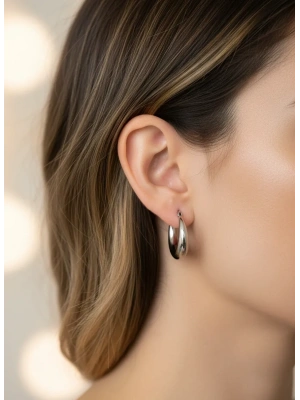 Bombeli Küpe | Çelik