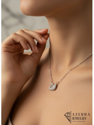 Kuğu Kolye | Çelik