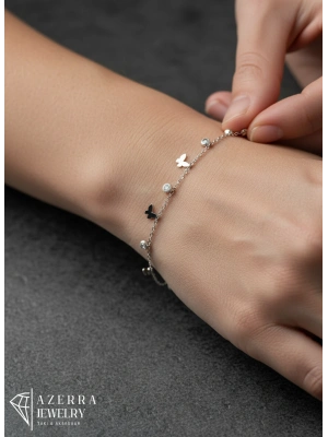 AZERRA Kelebek Bileklik | Çelik