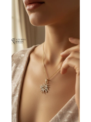 Sun Gold Kolye | Çelik