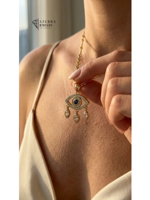 AZERRA Mystic Eye Kolye | Çelik