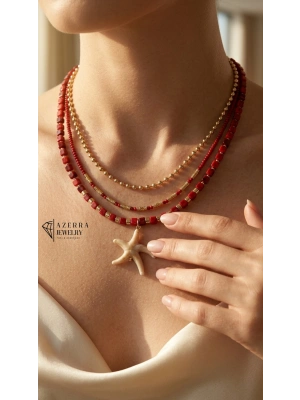 AZERRA Costa Roja Star Kolye | Çelik