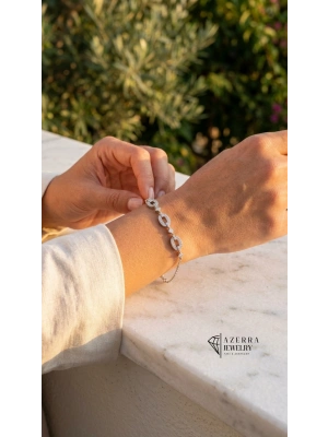 Infinity Bileklik Silver | Çelik