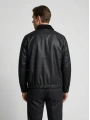 Erkek Normal Kalıp Jel Dolgu Bomber Mont-Siyah