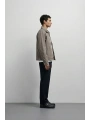 Erkek Normal Kalıp İnce Baharlık Mont-Haki