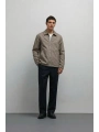 Erkek Normal Kalıp İnce Baharlık Mont-Haki